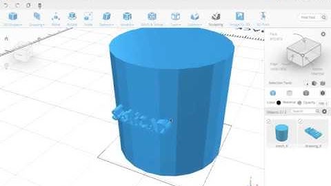How to wrap text on any 3d model using SelfCAD.com