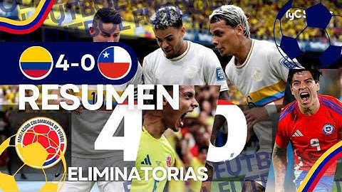 Chile vs. Colombia (0-4): resumen y goles del partido por Eliminatorias sudamericanas.