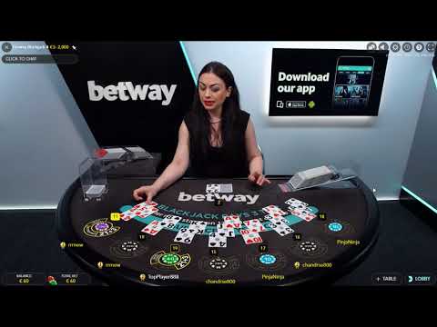 100 € LIVE BLACKJACK - BETWAY CASINO- WIN or LOSE