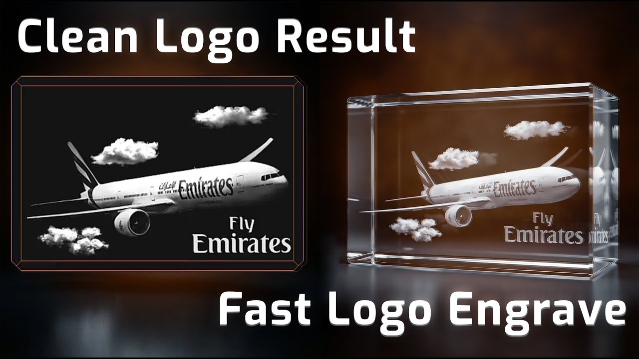 Making Awards with Cockpit3D (UV & Green Beam Lasers) | SubSurface Laser Engraving Logo and 3D Setup