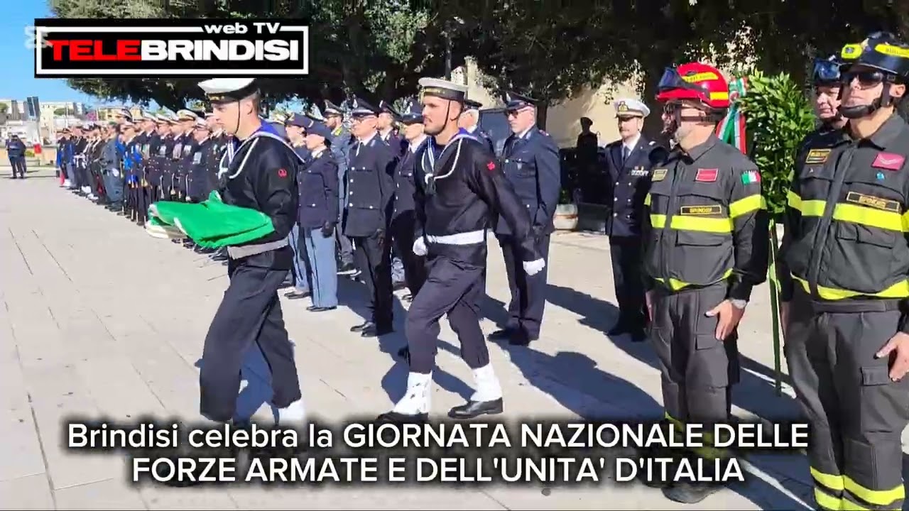 Brindisi celebra la GIORNATA NAZIONALE DELLE FORZE ARMATE E DELL'UNITA' D'ITALIA