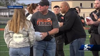 Cushing community honors first responders who helped after September school bus crash
