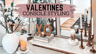 VALENTINES DAY CONSOLE STYLING IDEAS || MINIMAL & CLASSY || 2023