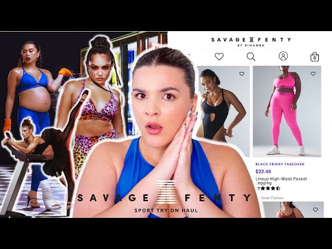 Rihanna Savage X Fenty Try On Haul NEW Sports Line! Perfect cute