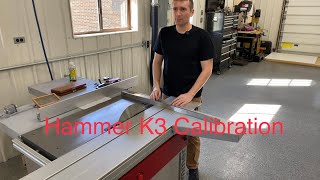Hammer K3 Sliding Table Saw Calibration