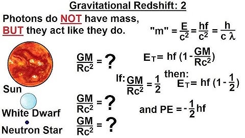 Physics - Ch 66 Quantum Mechanics 2: Basic Concepts (15 of 38) Gravitation Redshift: 2