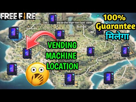VENDING MACHINE LOCATION IN FREE FIRE ! VENDING MACHINE KAHA MILEGA !  VENDING MACHINE TOKEN USE ! - YouTube