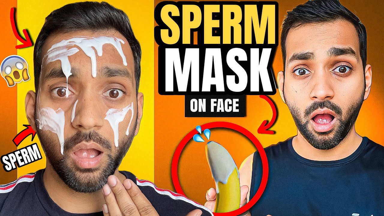 SPERM MASK 💦I Applied My Own Sperm On My Face For Fair Skin 🤔 Testing