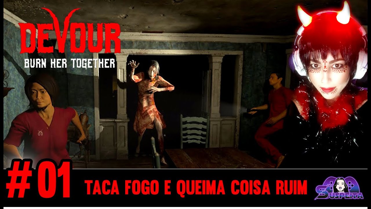 JOGUEI UM JOGO DE TERROR COM FACECAM! 😱😂 