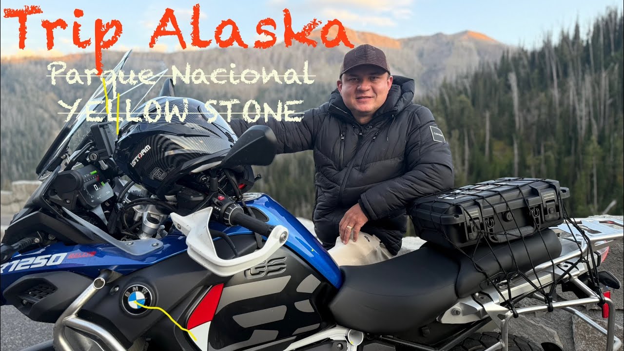 Trip Alaska dia 2 e 3 Yellostone GS 1250 Adventure viagem de moto inesquecível.