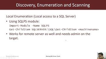 Abusing SQL Server Trusts in a Windows Domain  : Discovering SQL Server within the Domain