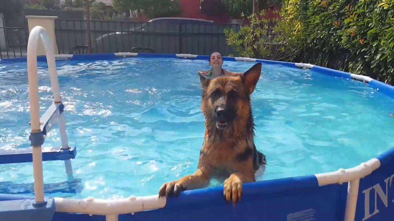 Elena and Mia... pool time