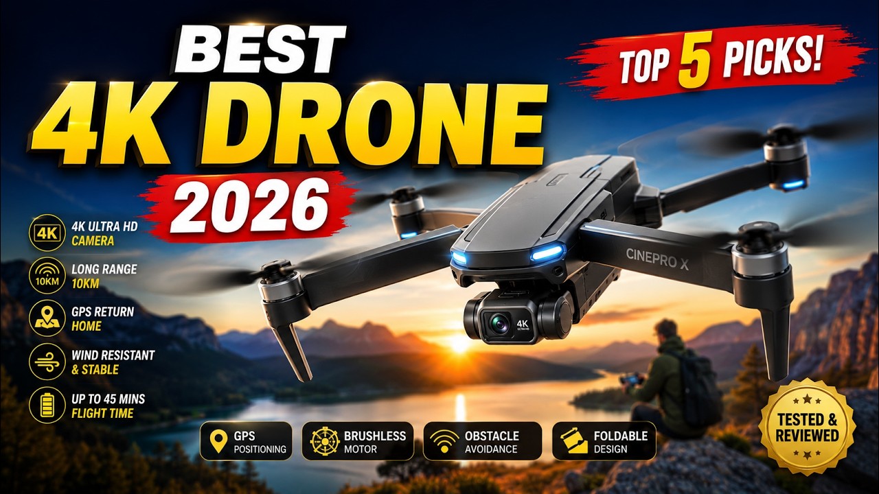 Best 4K Drone on AliExpress 2026 | Best Budget Camera Drones - YouTube