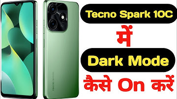 How to enable dark mode in Tecno Spark 10C || Tecno Spark 10C me dark mode kaise on kare ||