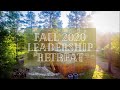 Fall 2020 leadership retreat  training