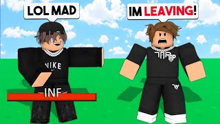 I TROLLED TapWater, Until He RAGEQUIT.. (Roblox Bedwars)