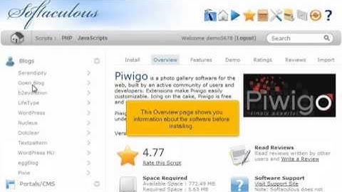 How to install Piwigo from Softaculous on your Astutium Hosting Package