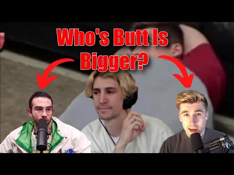 Thumbnail for Who''s Butt is Bigger ?? | xQc chats with Hasan and Ludwig @HasanAbi @MogulMail @ludwig @xQcOW