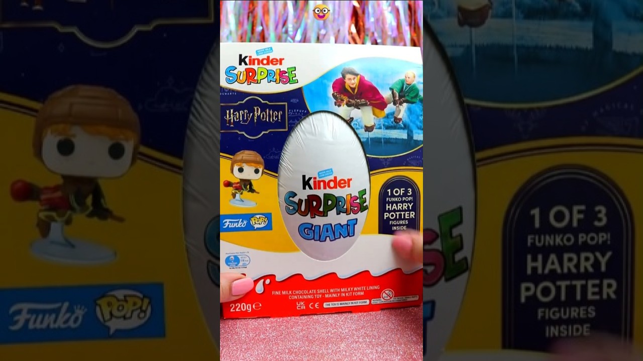 ASMR UNBOXING Harry Potter MEGA Kinder Chocolate Egg Review ❤️