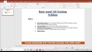 AutoCAD Basic Training...@Day -3