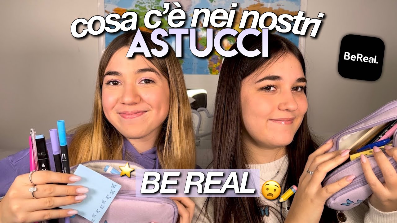 COSA C'È NEL NOSTRO ASTUCCIO BE REAL🤭💗// dopo 5 mesi di scuola