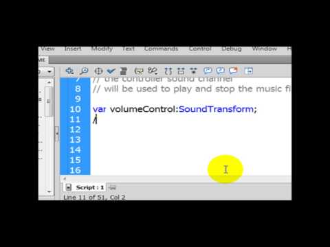 ActionScript Tutorial Creating Volume Sound Controls