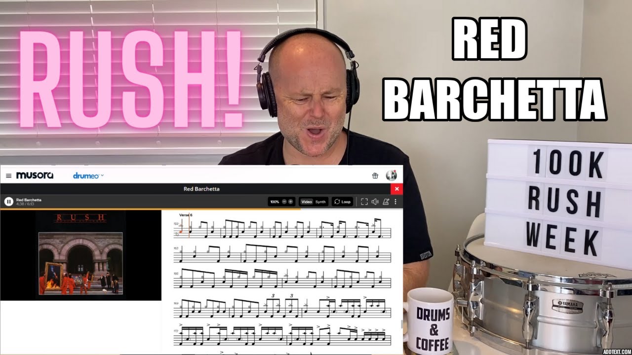 Drum Teacher Reacts RUSH Red Barchetta Moving Pictures 1981 Drum teacher reacts rush red barchetta moving pictures 1981