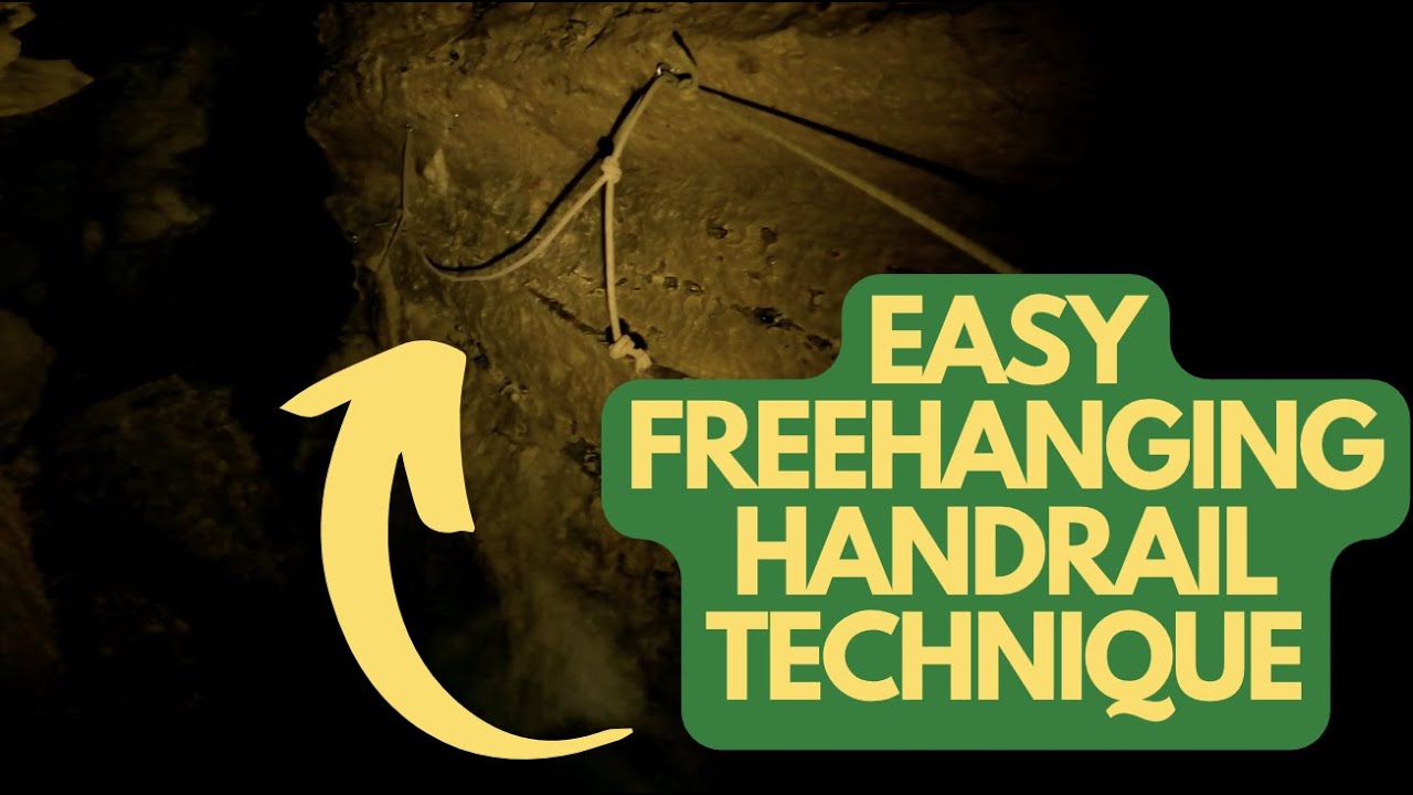 Moving on freehanging handrails easily in canyoning and caving. - YouTube