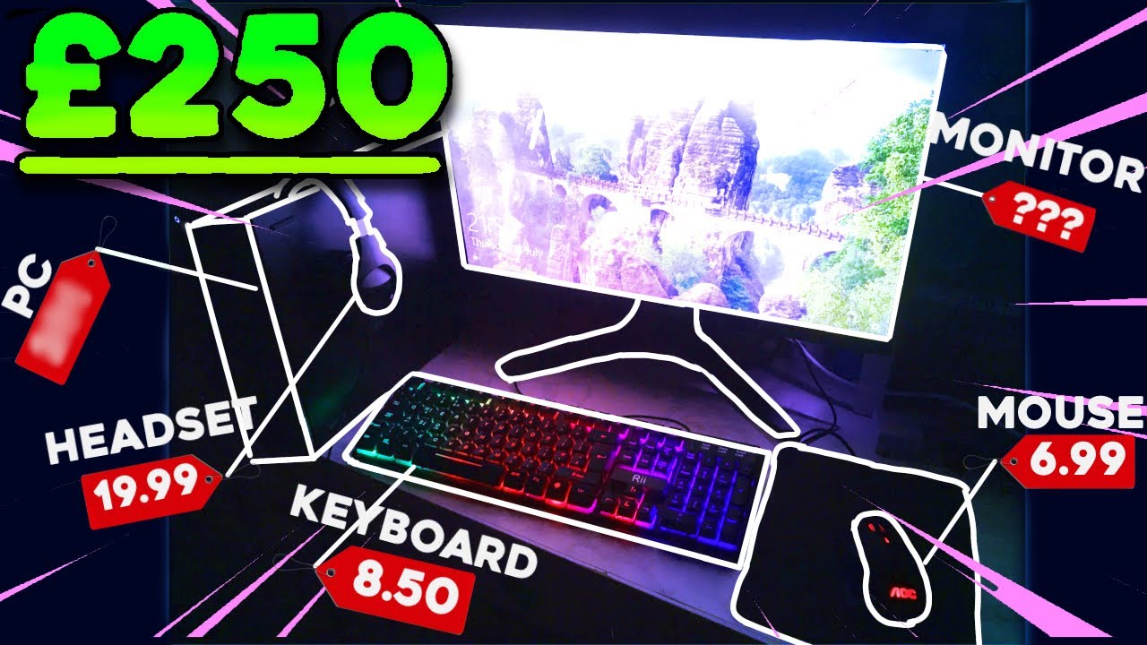 I Built An ENTIRE Gaming Setup For JUST £250... - YouTube