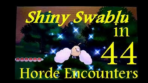 [LIVE] Shiny Swablu after 44 Horde Encounters on Pokemon Omega Ruby