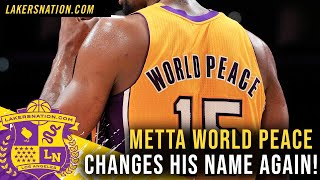 Lakers Video Metta World Peace Changes Name Again Makes Awards Picks Lakers Nation