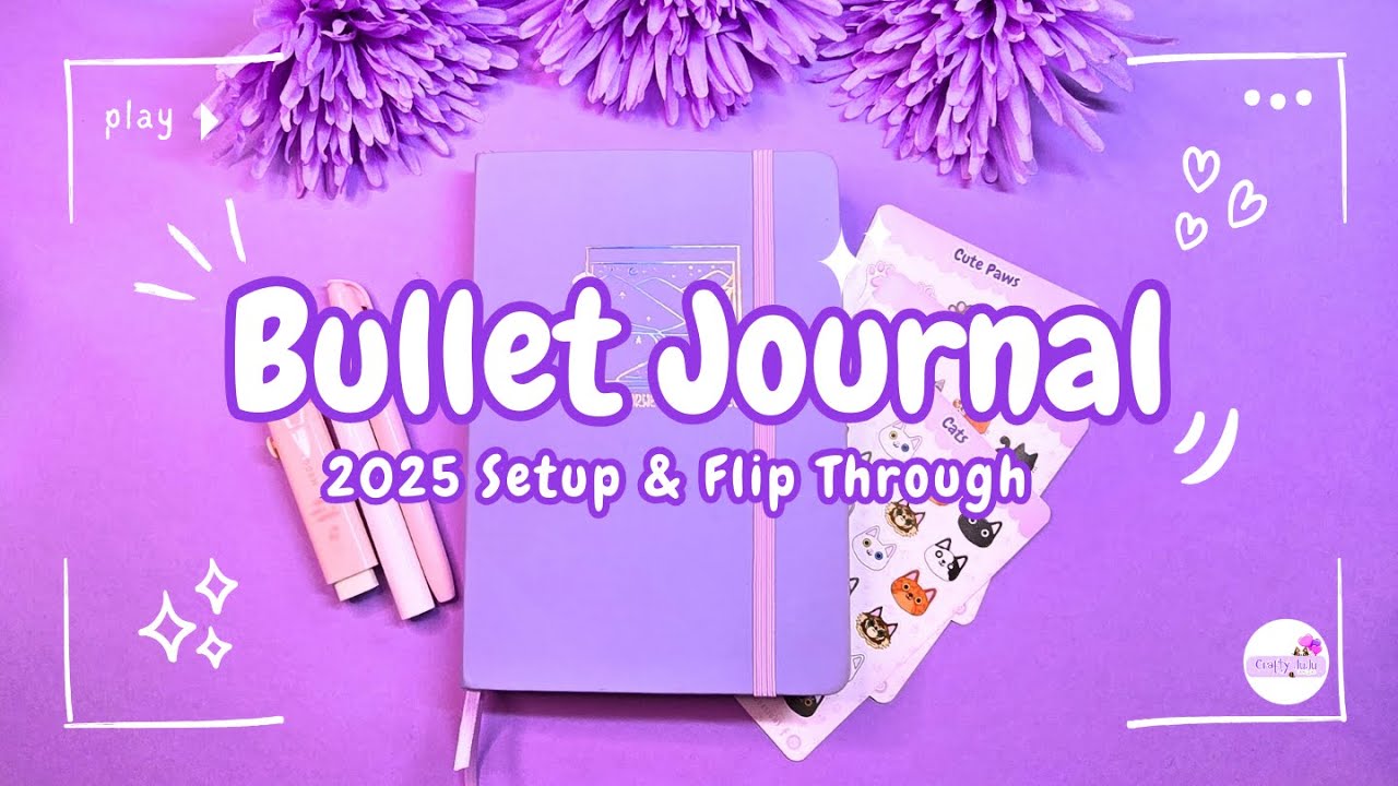 2025 new bullet journal setup flip through my planner setup with me 