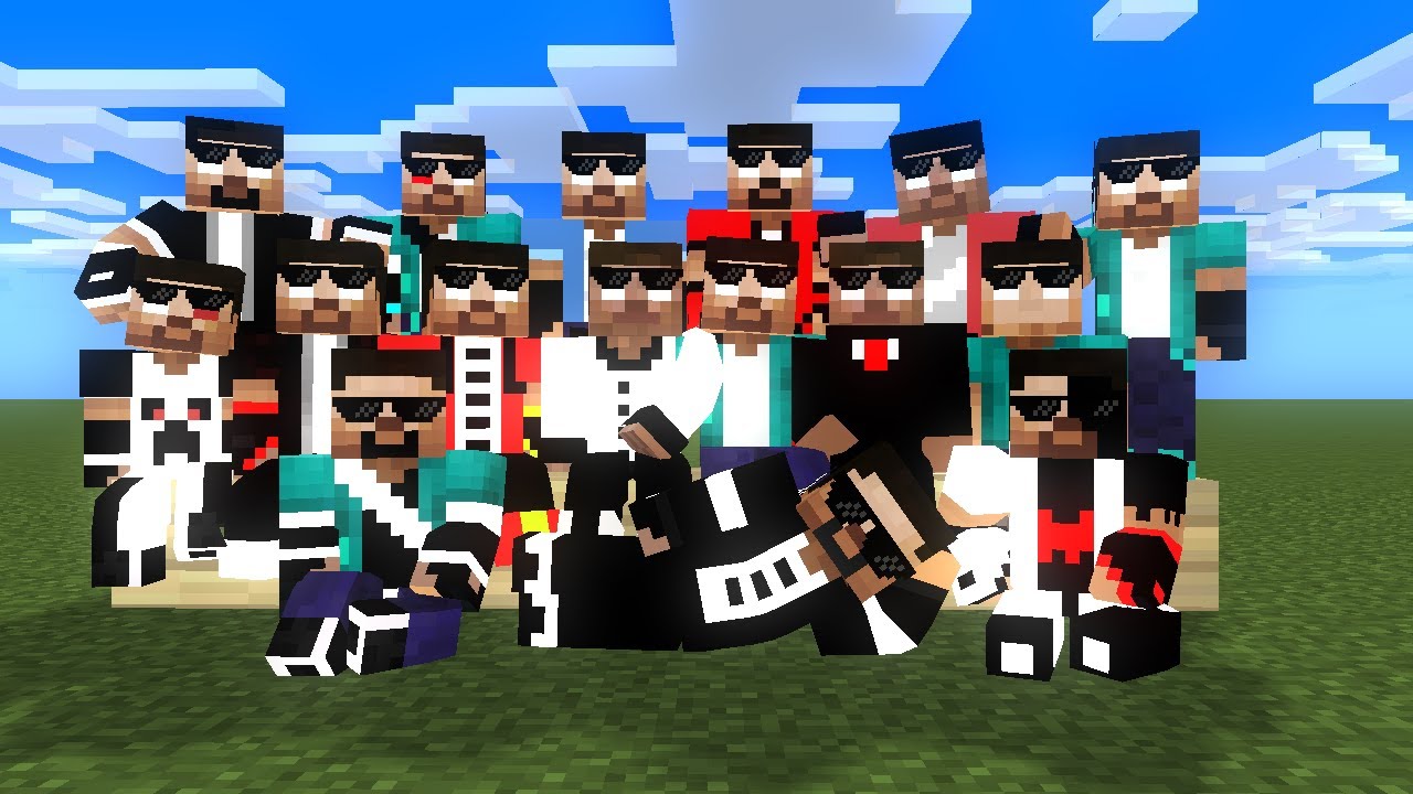 HEROBRINE BROTHERS DANCE | monster school Minecraft ANIMATION - YouTube