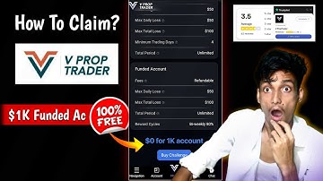 How To Claim $1,000 FREE FUNDED ACCOUNT: V Prop Trader Review