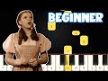 Somewhere Over The Rainbow - The Wizard Of Oz | Beginner Piano Tutorial | Easy Piano