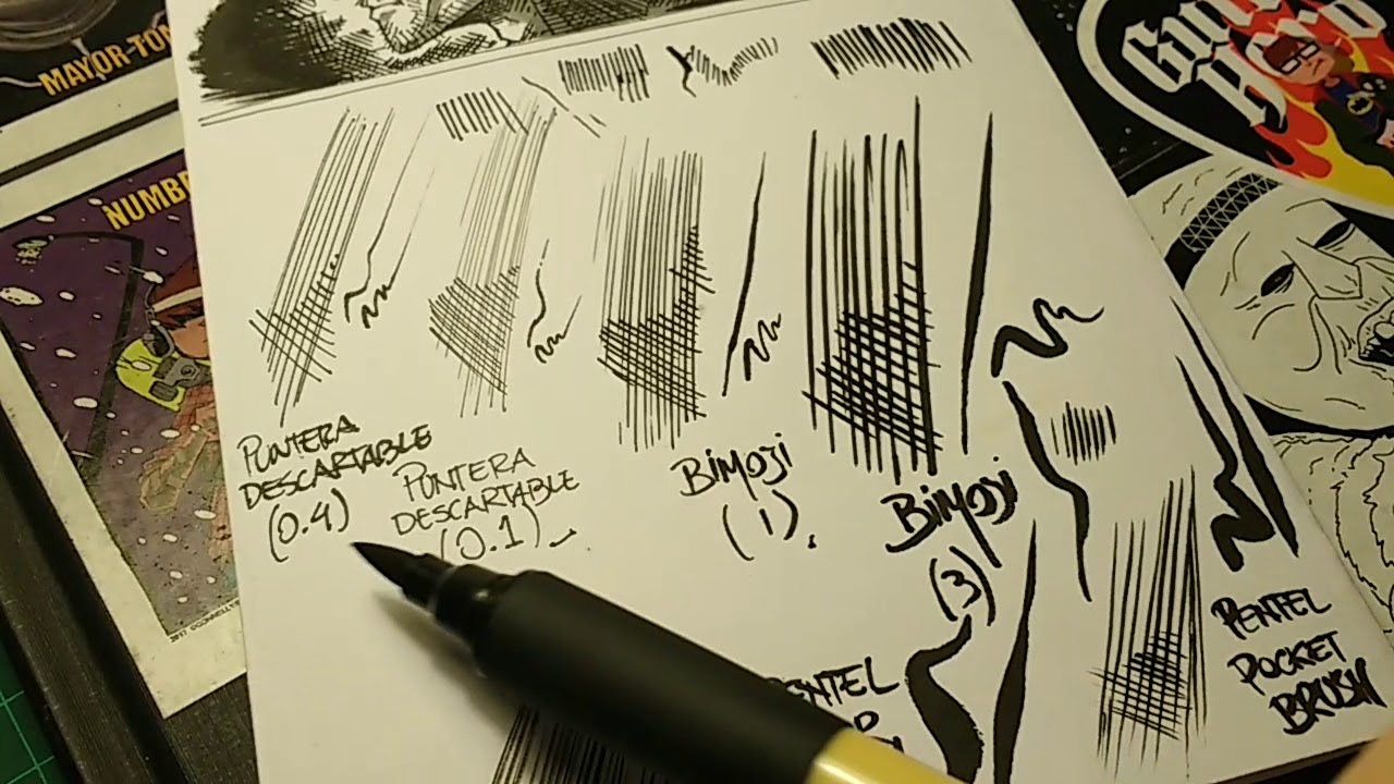 Kuretake Bimoji Brush Pen Review (O algo así) YouTube