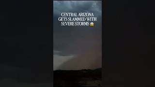 Severe storms ravaged central Arizona yesterday #monsoon #azwx #haboob