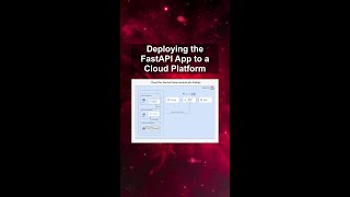 Deploying the FastAPI App to a Cloud Platform #ai #artificialintelligence #machinelearning #aiagent