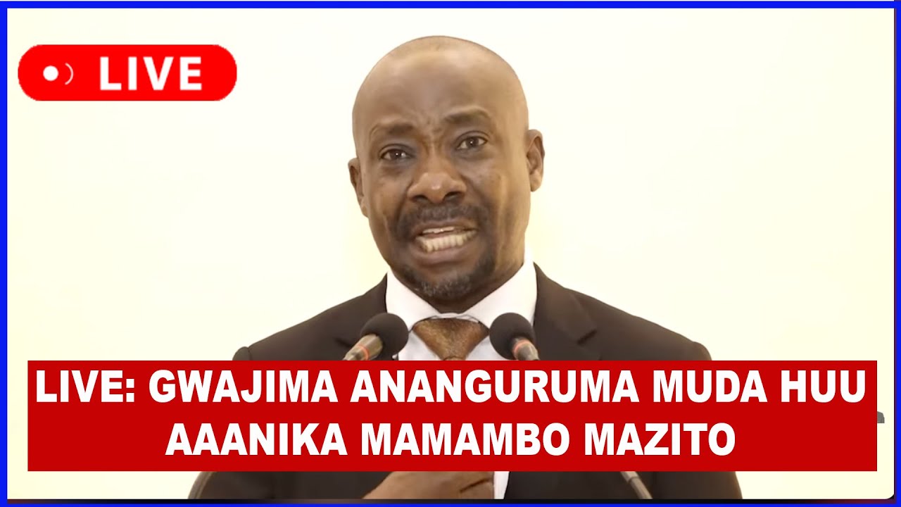 LIVE:  GWAJIMA LIVE ANGURUMA AAANIKA MAMBO MAZITO, ATO TAMKO KALI KWA SERIKALI