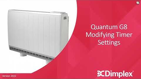 Quantum G8 Modifying Timer Settings