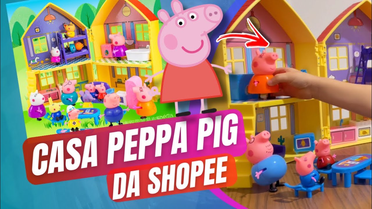 Peppa Pig Casa de Lego com Toboágua! Peppa Pig Lego House with waterslide! # peppapig #lego #peppa 