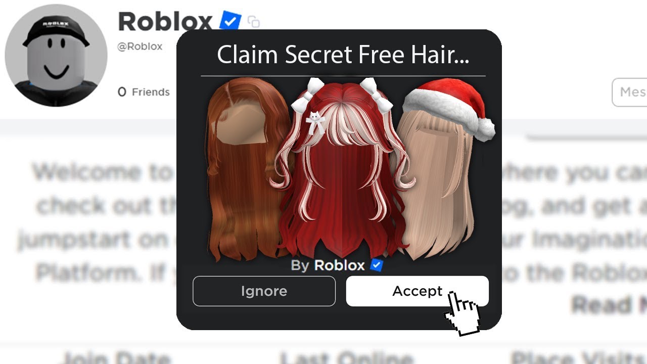 dhill on X: 🚨NEW ROBLOX FREE LIMITED releasing this hair on august 2nd at  5pm EST / 10pm BST 💗 follow + turn on notifs to be reminded ! item link