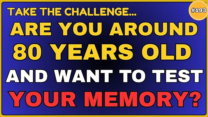 YOUR MEMORY IS  IMPRESSIVE IF YOU CAN SCORE ABOVE 7! || 30 QUESTIONS #generalknowledge