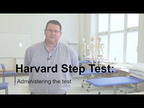 Physiology practical demonstrations - Harvard Step Test: Administering the test