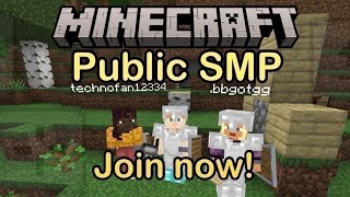 Minecraft Public Smp Live | 24/7 Public Server | Java + Pe | #minecraftlive