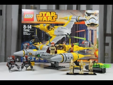 Star Wars 75092 Naboo Starfighter Unboxing & Review deutsch german - YouTube