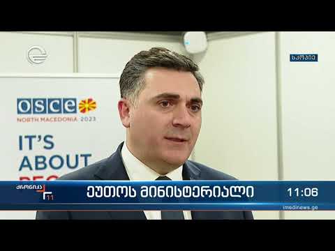 ეუთოს მინისტერიალის მეორე დღეს ქართული მხარე მეგობართა ჯგუფისგან მხარდამჭერ განცხადებას ელოდება