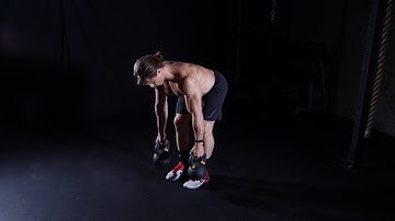 Dual Kettlebell Bent Over Row