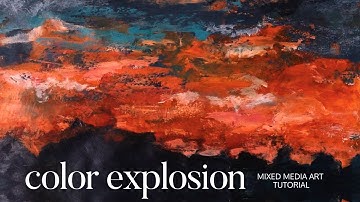 Exploring Intense Colors In Mixed Media Art