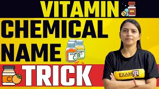 Vitamin | Chemical Names| Tips and Tricks | By Radhika Ma'am| Exampur Tricks and Concept